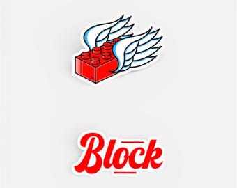 Volvo RedBlock Sticker set