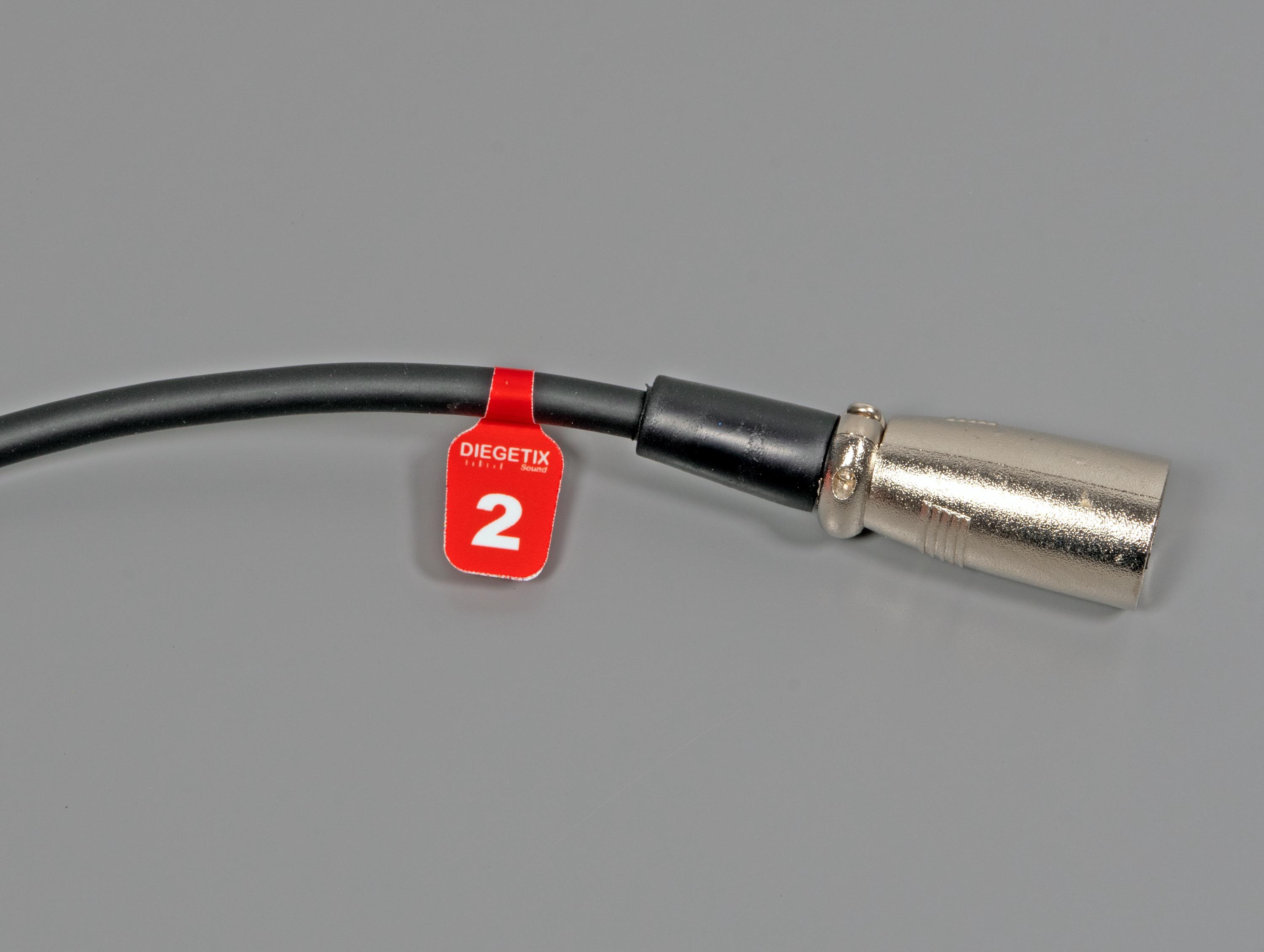 24 X 2 - Colored Microphone Cable Labels - Etsy