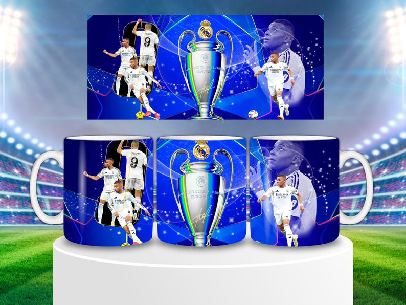 Combo Tumbler y Taza real madrid – Kylian Mbappé imagen 2