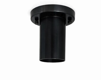 Industrial Matte Black Cylinder Surface Spotlight