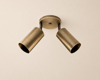 Modern Double Adjustable Spotlight – Semi Flush Mount Ceiling Light
