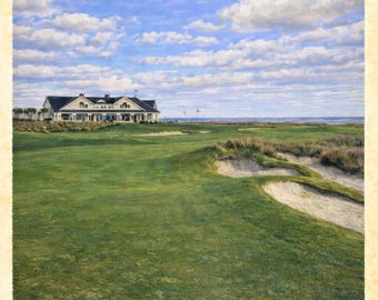 Kiawah Golf Course Print – Vintage South Carolina Travel Poster