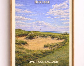 Royal Liverpool Golf Course Print – Hoylake England Minimalist Art