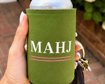 Mahjong Can Cooler | Mahjong Hostess Gift | Mahjong Party Favors  | MAHJ Koozie | Game Night Gift