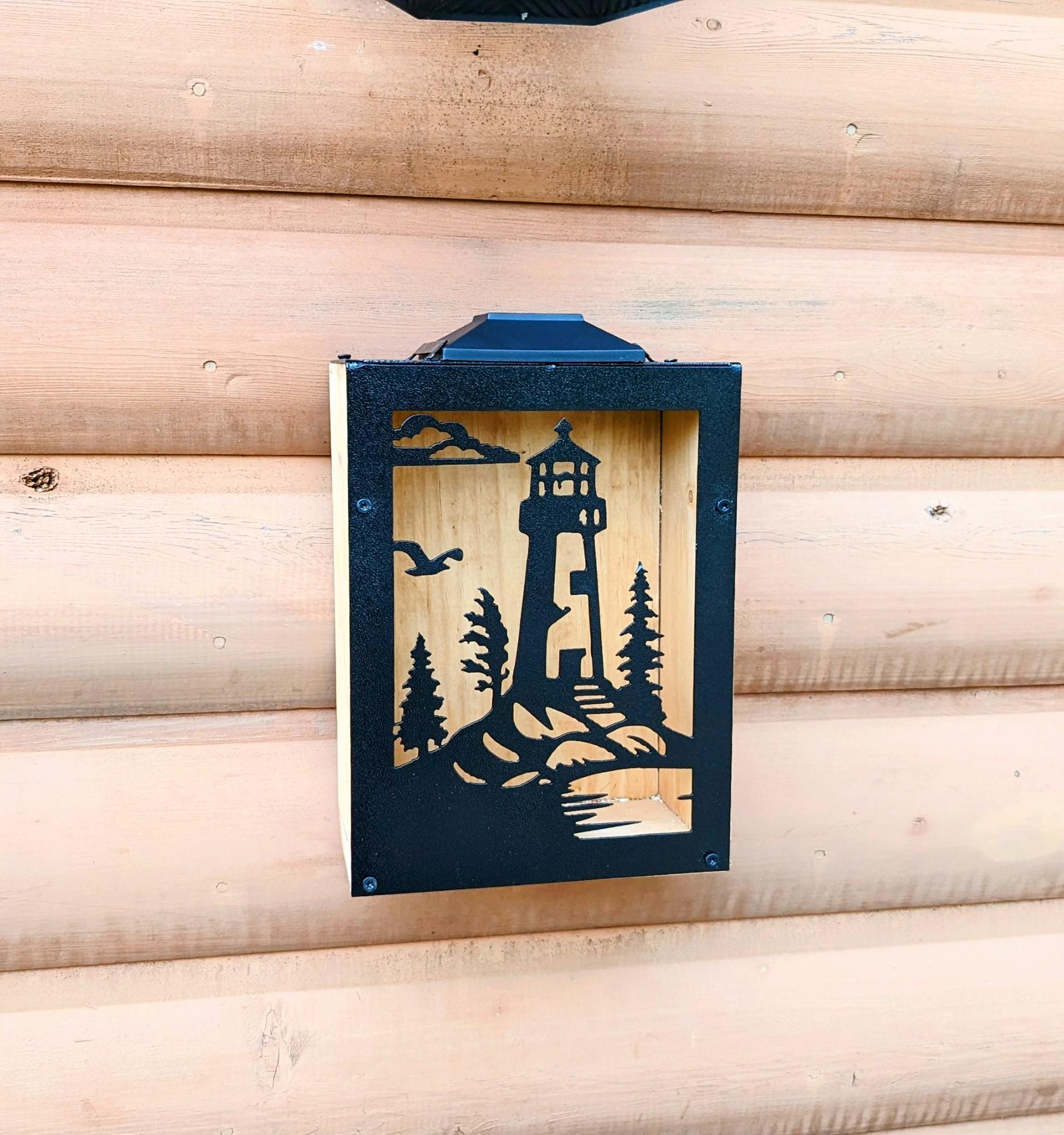 Lighthouse Solar Light Box - Etsy