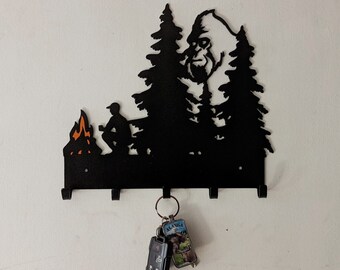 Bigfoot watching keys holder