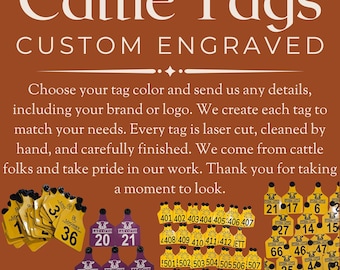 Engraved Cattle Tags