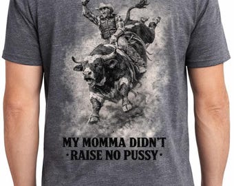 Cowboy Bull Riding Graphic Tee: I'll Hold My Own Beer Western Shirt