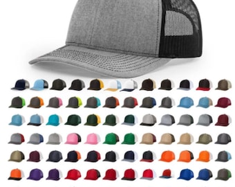 Custom Engraved Leather Patch Trucker Hat | Business Logo, Brand, Initials