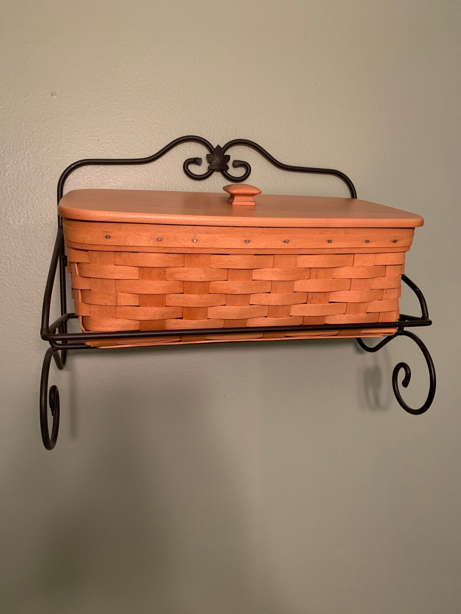 Longaberger Wrought Iron Foundry Utility Shelf with Vanity Etsy