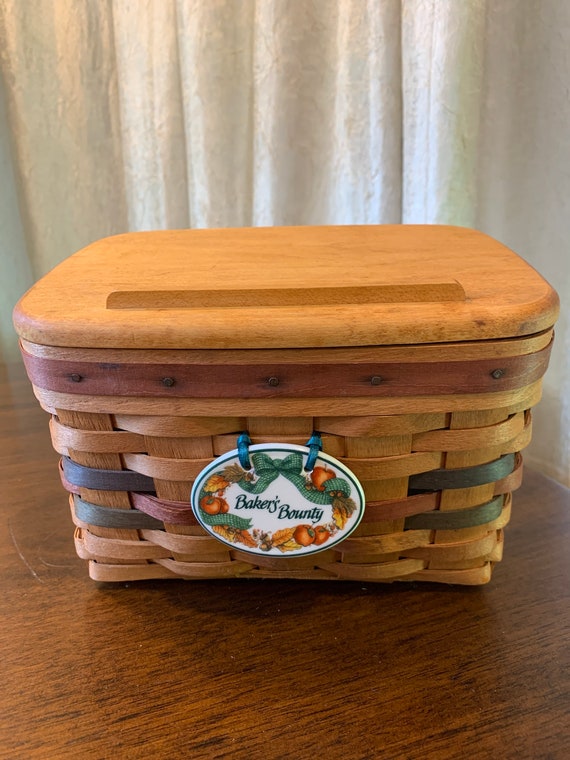Longaberger Shades of Autumn Large Recipe Basket With New Etsy