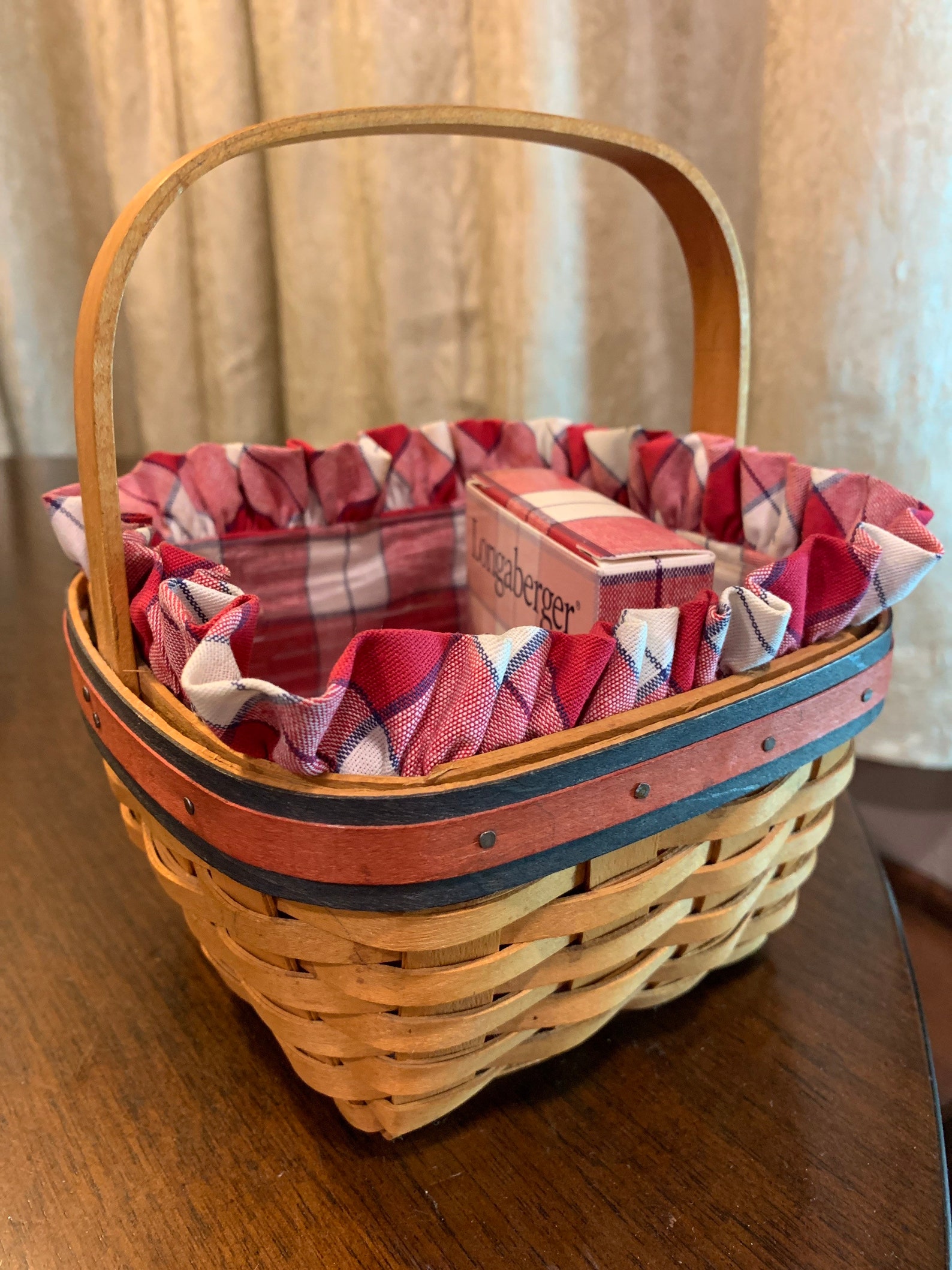 Longaberger 2001 All American Strawberry Basket Combo with Red Etsy