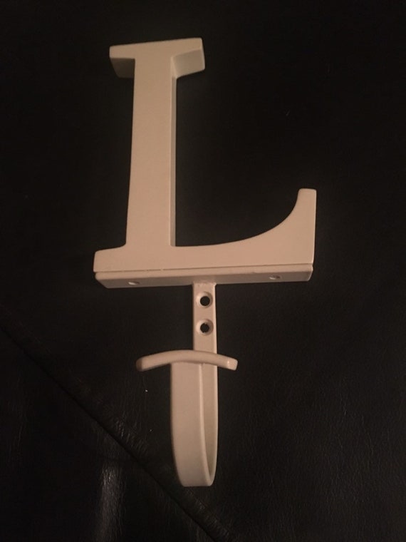 Pottery Barn Alphabet Letter L Wall Coat Hook Hangar Etsy