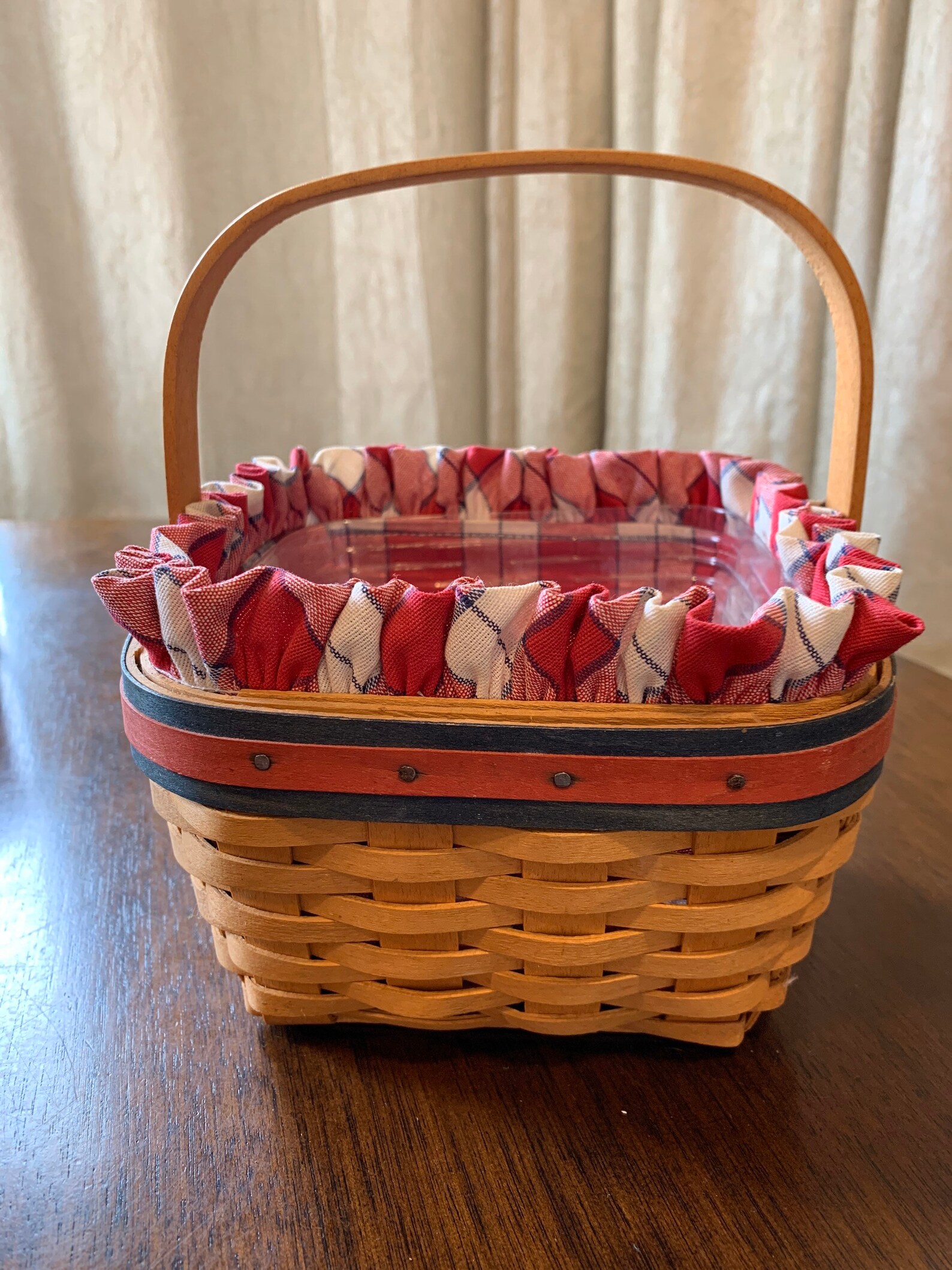 Longaberger 2001 All American Strawberry Basket Combo with Red Etsy