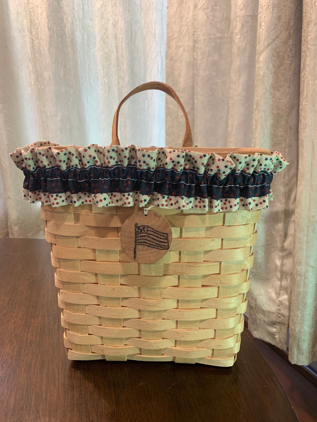 Longaberger Basket Large Mail / Magazine /tall Key Basket Etsy