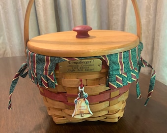 Longaberger Purple Picket Pail Easter Basket With Liner, Protector  display picture 1
