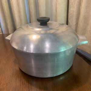 Vintage Majestic Cookware 6 Quart Aluminum Dutch Oven Pot & Lid W/ Bail  Handle