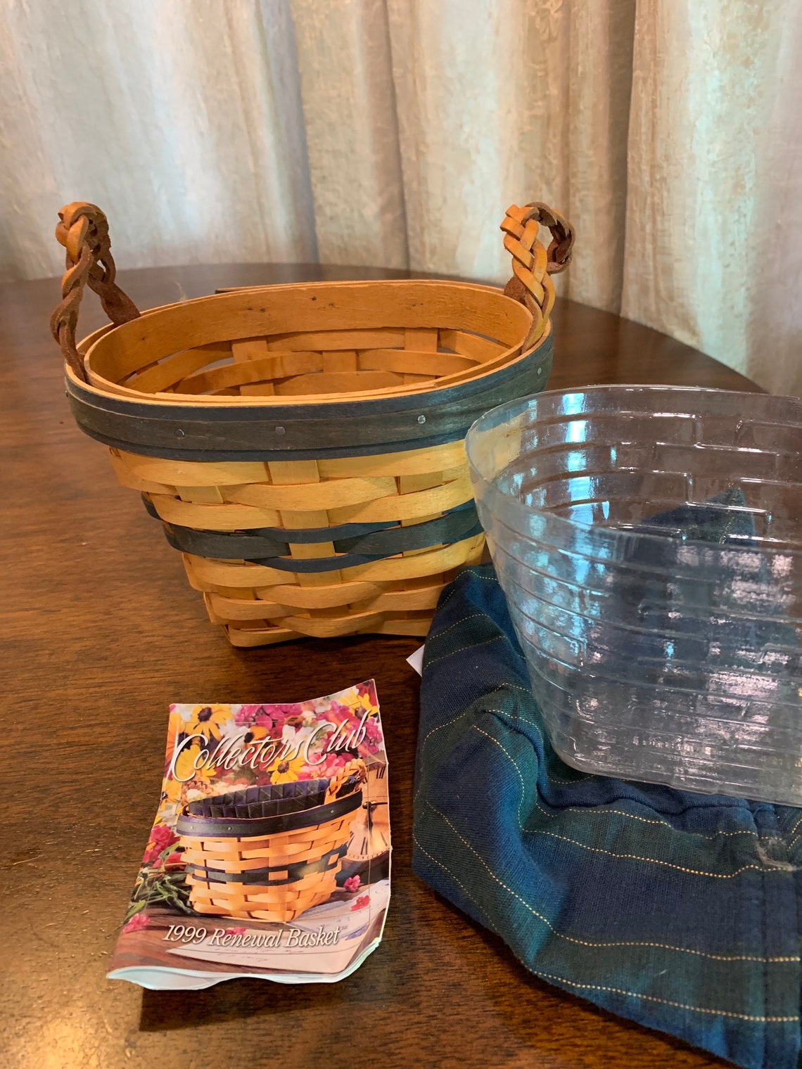 Longaberger Basket Collectors Club 1999 Renewal potted plant Etsy