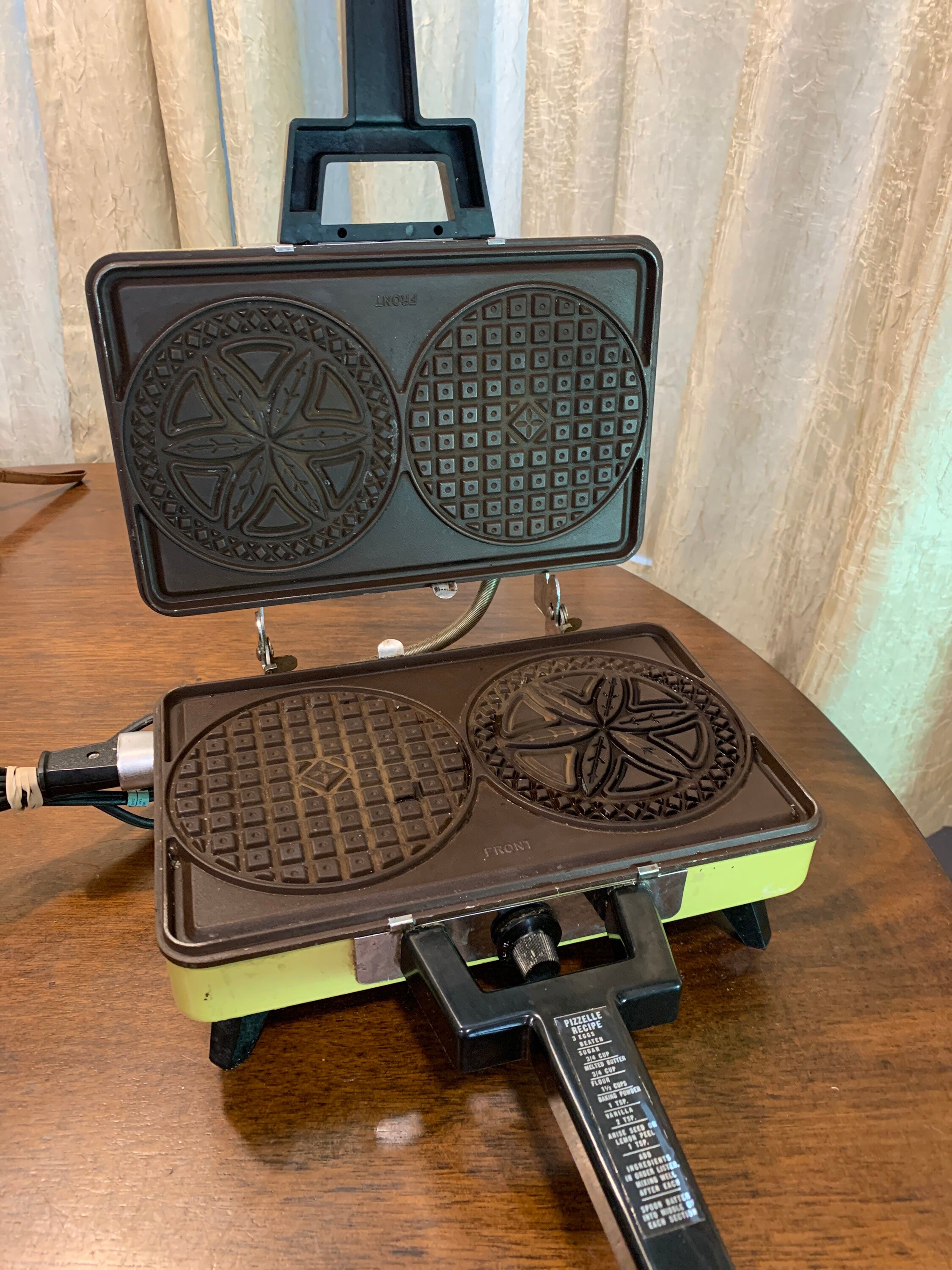 rival pizzelle maker model 95