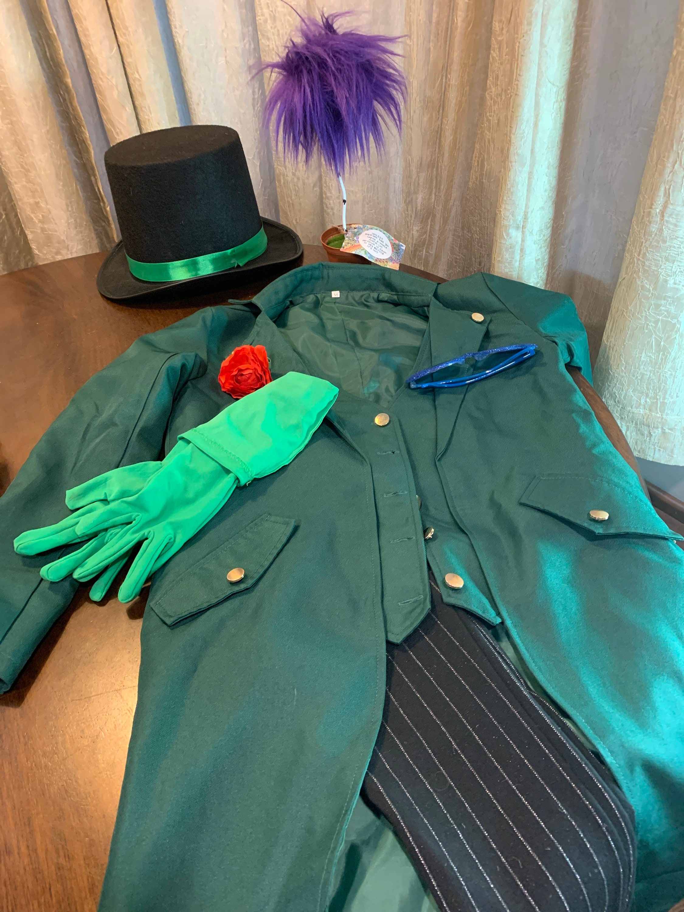 Lorax Onceler Halloween Costume Green Tail Coat Top Hat Red - Etsy