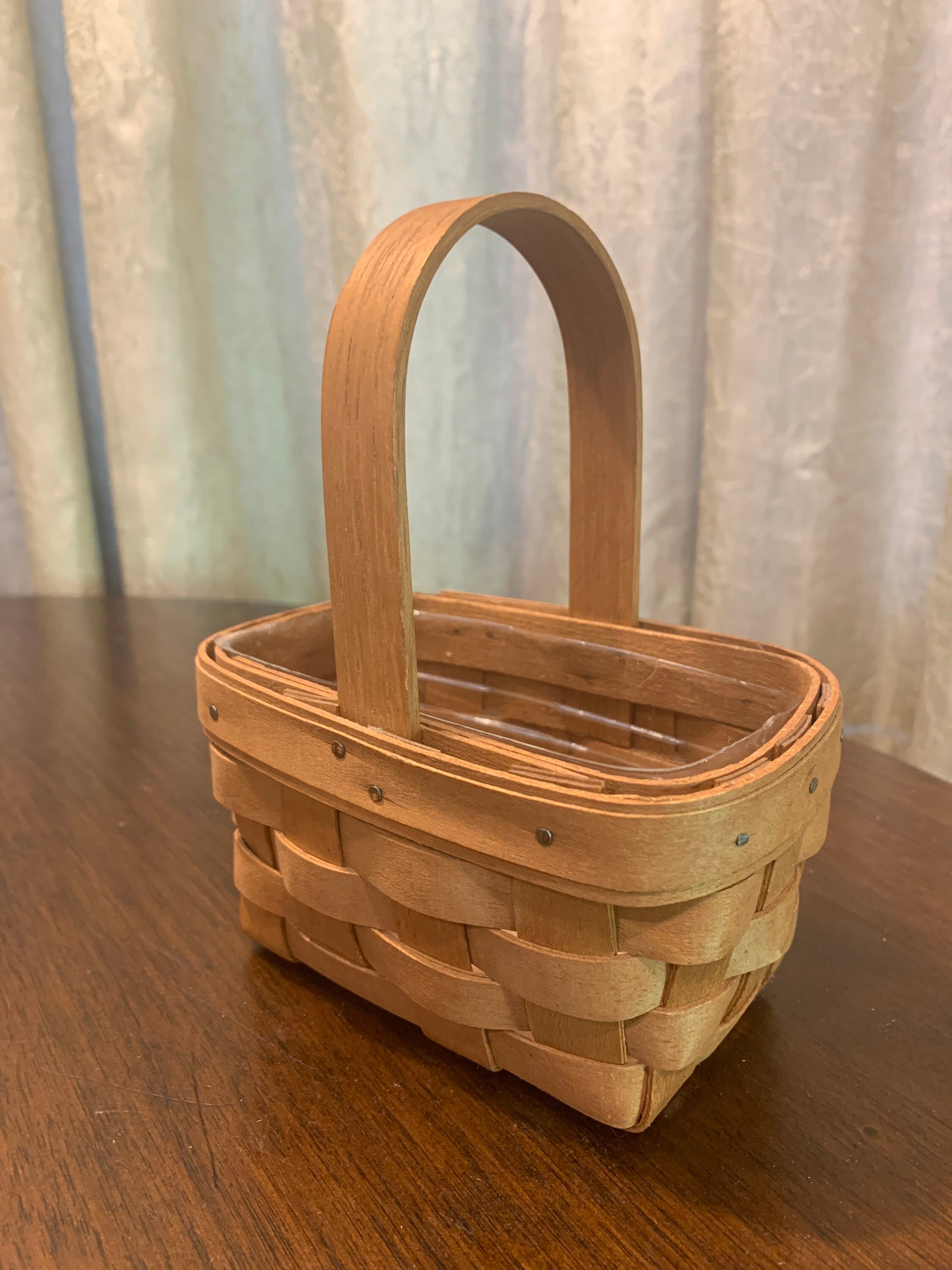 Vintage Longaberger Basketsmall Handwoven Shaker Style Basket 