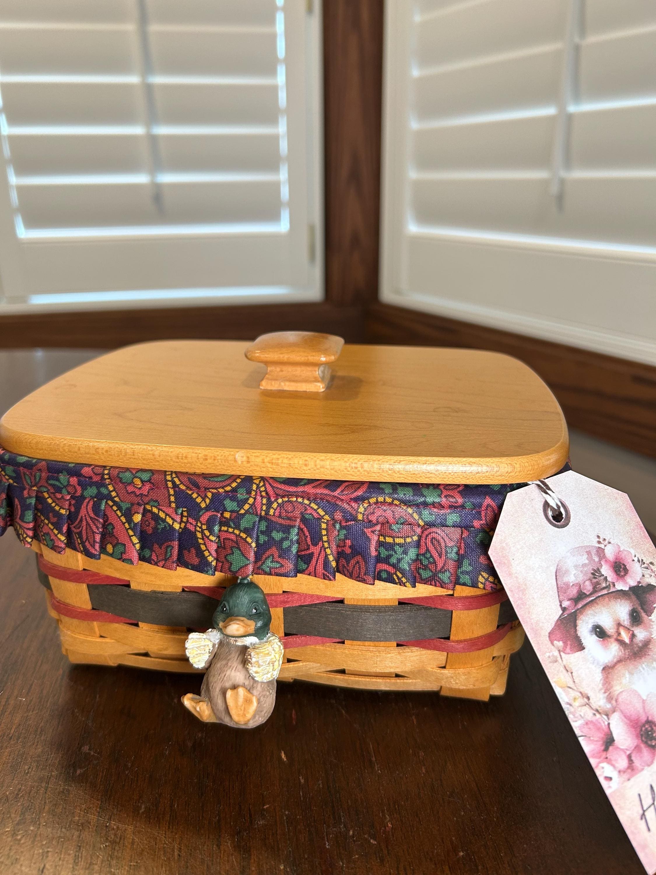 Longaberger Baskets With Lids - Etsy Longaberger Baskets With Lids - Etsy