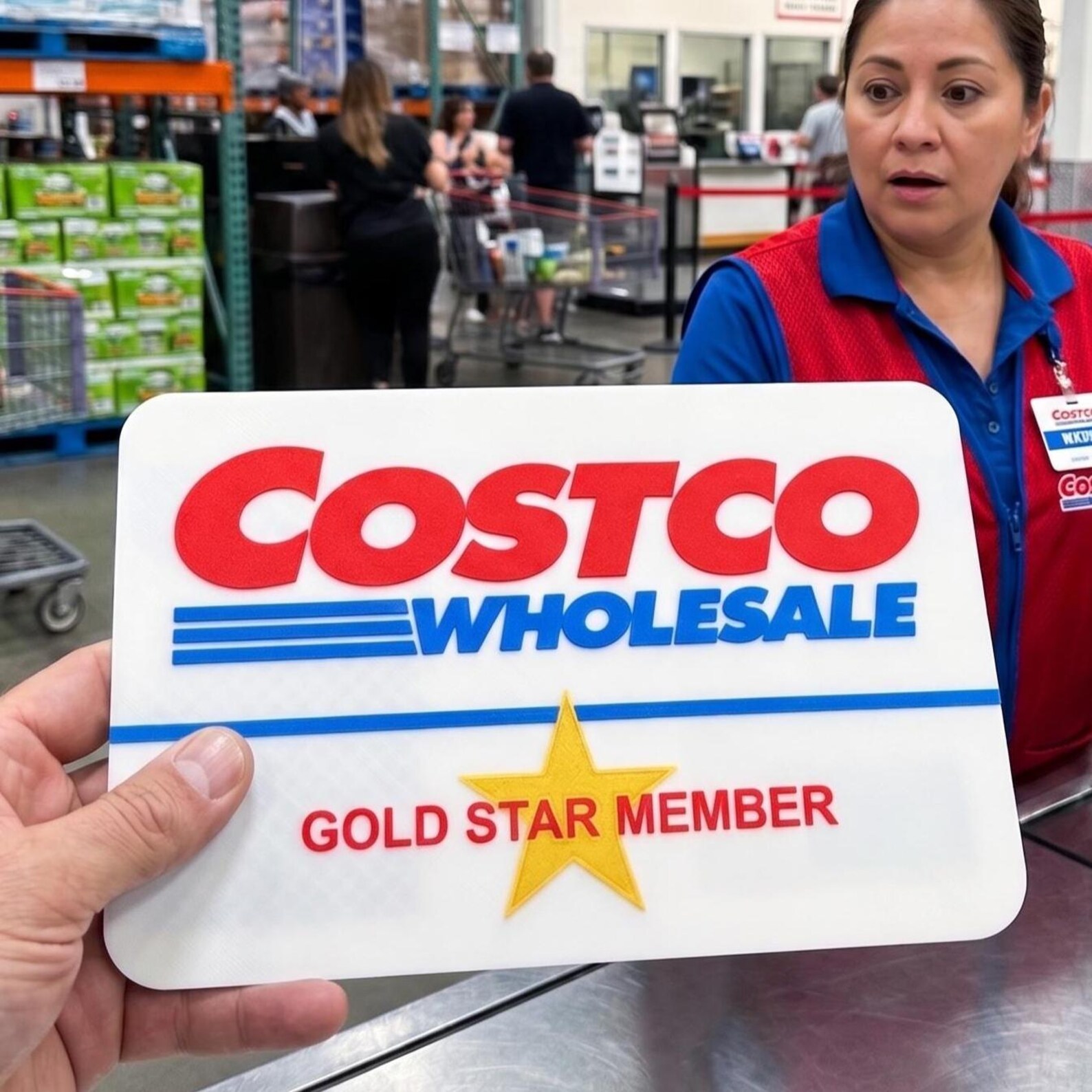 Giant Functional Costco Membership Card – Gold Star Member