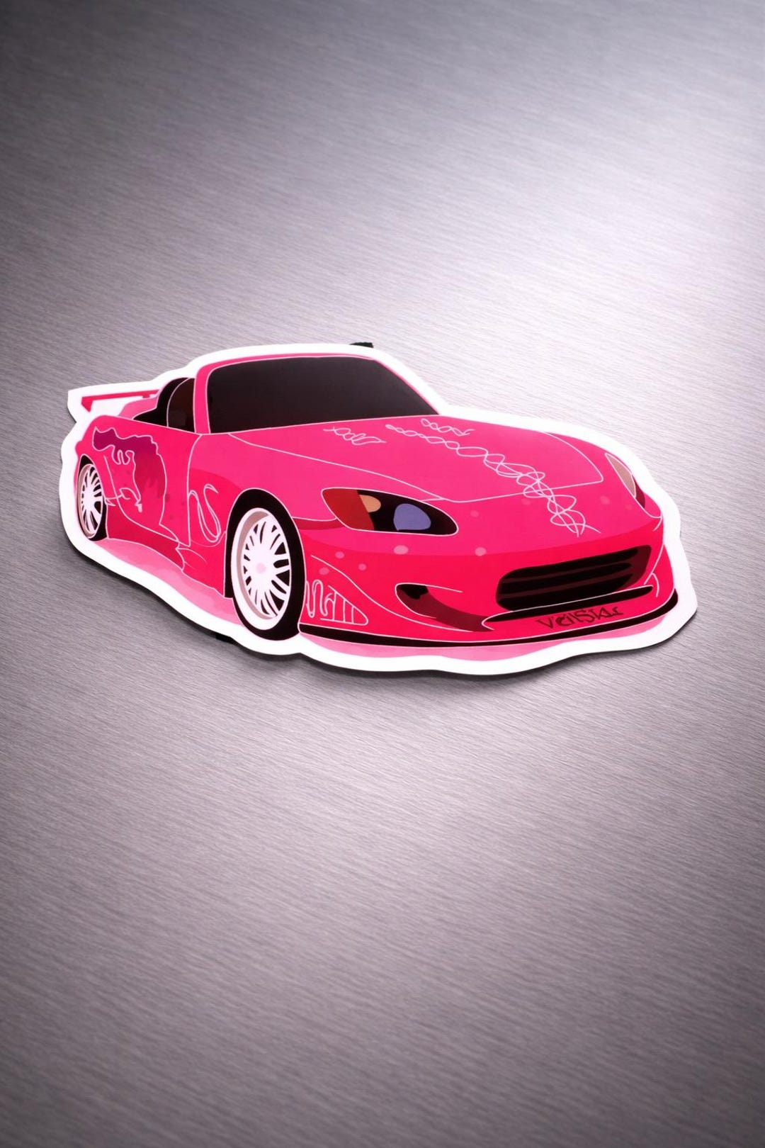 Pink JDM Sports Car Sticker - Widebody Tuner Decal - Etsy