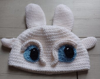 White Dragon Hat - Custom Sized