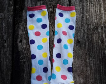 Bright Polka Dot Leg/Arm Warmers