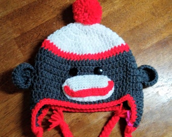 Custom Sized Sock Monkey Hat