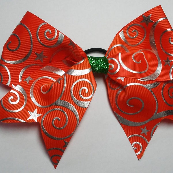 Cheer tourbillonné orange Bow