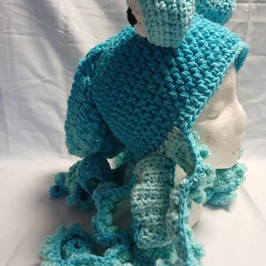 Youth - Adult Crocheted Octopus Kraken Hat image 9