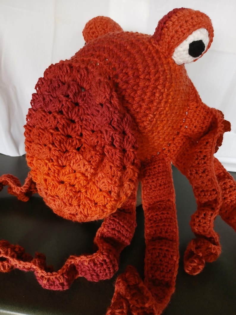 Youth - Adult Crocheted Octopus Kraken Hat image 8
