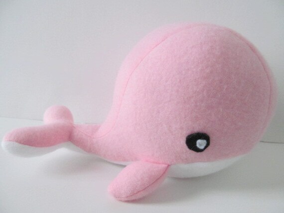 pink whale plush