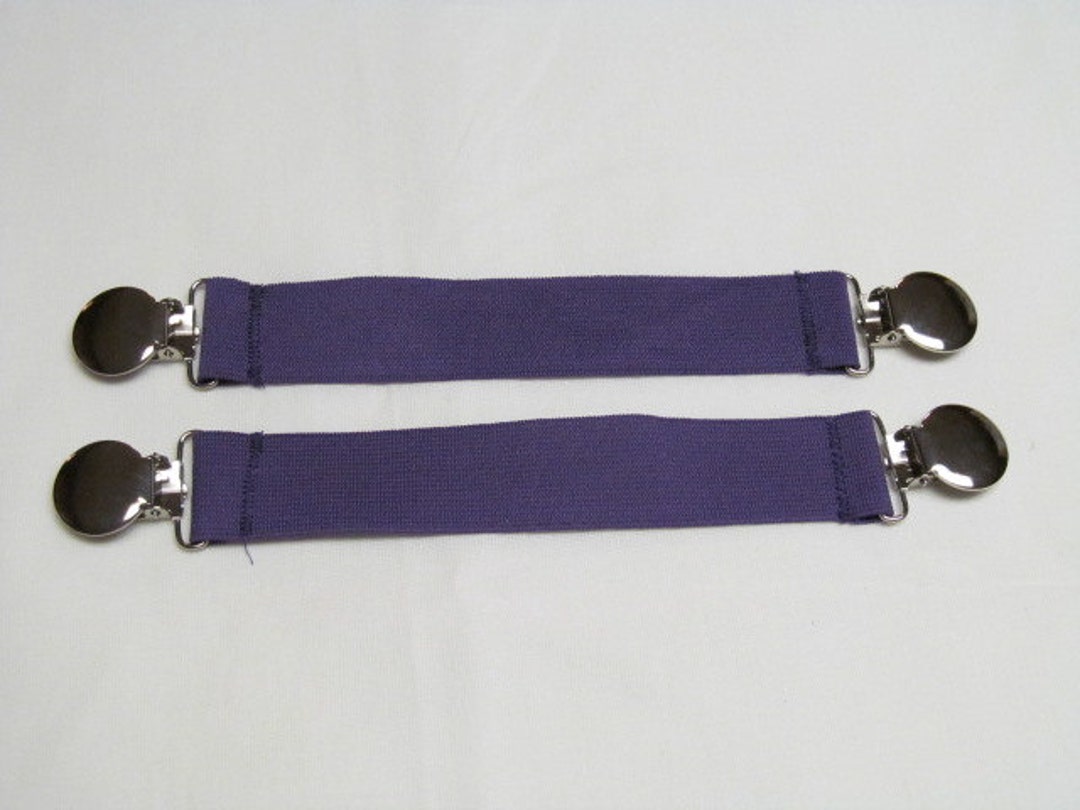 Purple Elastic Mitten Clips Etsy