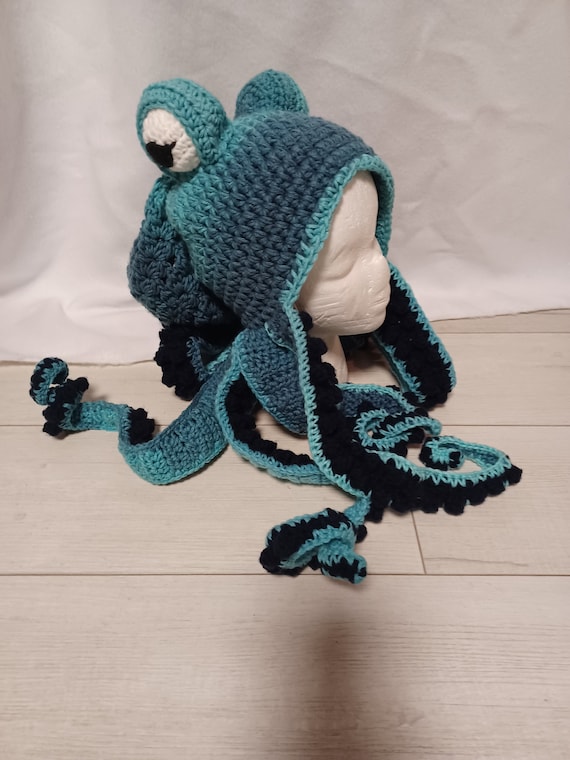 Youth - Adult Crocheted Octopus Kraken Hat