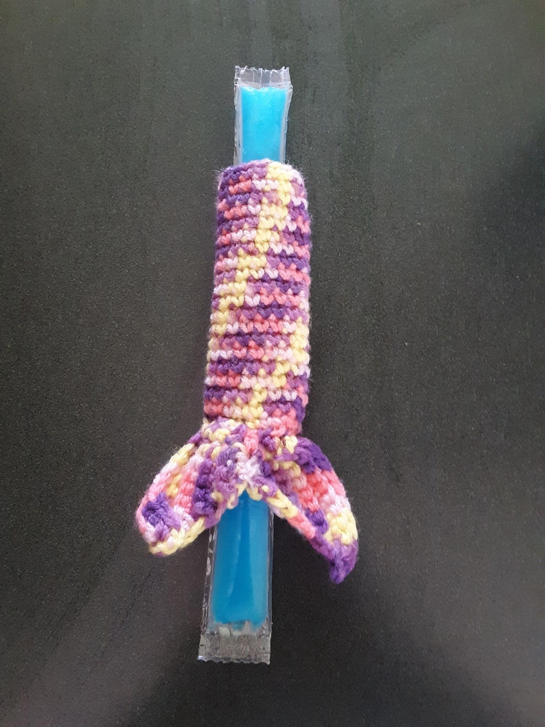 Custom Color Crocheted Mermaid Tail Popsicle Holder Etsy