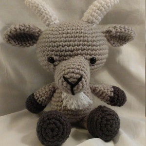 Billy the Crocheted Goat Gray or Brown
