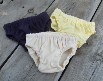 Set of 3 Simple Diaper covers any color nb-24month