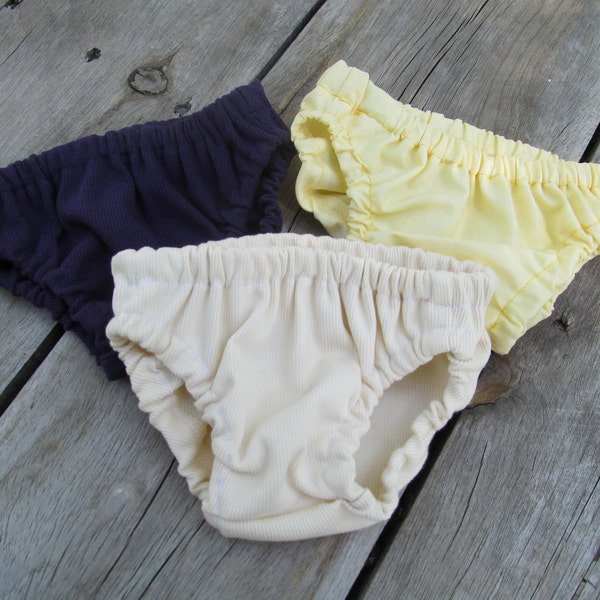 Set of 3 Simple Diaper covers any color nb-24month