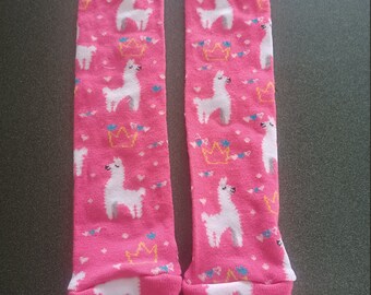 Pink Llama Warmers