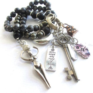 Hecate/Hekate Devotional Beads Pagan Prayer Beads Ritual Beads Shadow Work Manifestation Beads Spirit Beads Witches Rosary Witchcraft