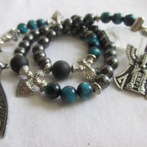 Norse Odin Devotional Beads Pagan Prayer Beads Odin&#39;s Sword Odin Worship Heathen Asatru Viking Jewelry Allfather