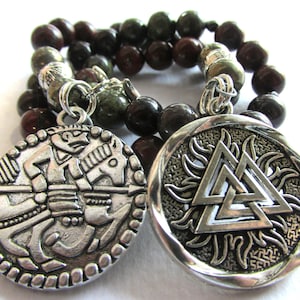 Odin The Allfather Devotional Beads Pagan Prayer Beads Odin&#39;s Sword Amulet Heathen Asatru Viking Jewelry Norse Mythology Protection Talisman