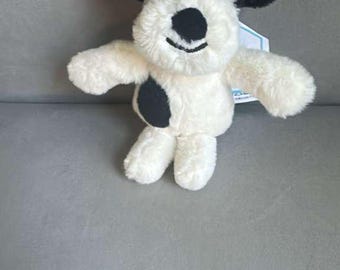 Jellycat Puppy Dog Plush Keyring – Adorable Black White Bag Charm Toy