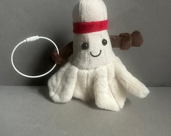 Jellycat Amuseable Badminton Keychain Plush – Sports Shuttlecock Bag Charm