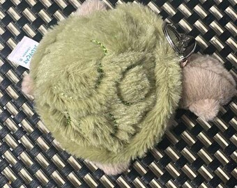 Plush Turtle Keychain | Soft Stuffed Turtle Keyring | Mini Animal Bag Charm