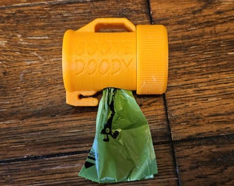 Personalized Dog Doody bag holder with clip for your leash