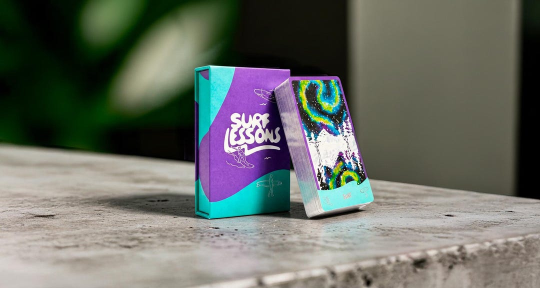 Surf Lessons Card Deck – Ocean Inspired Life Reflection Cards for ...